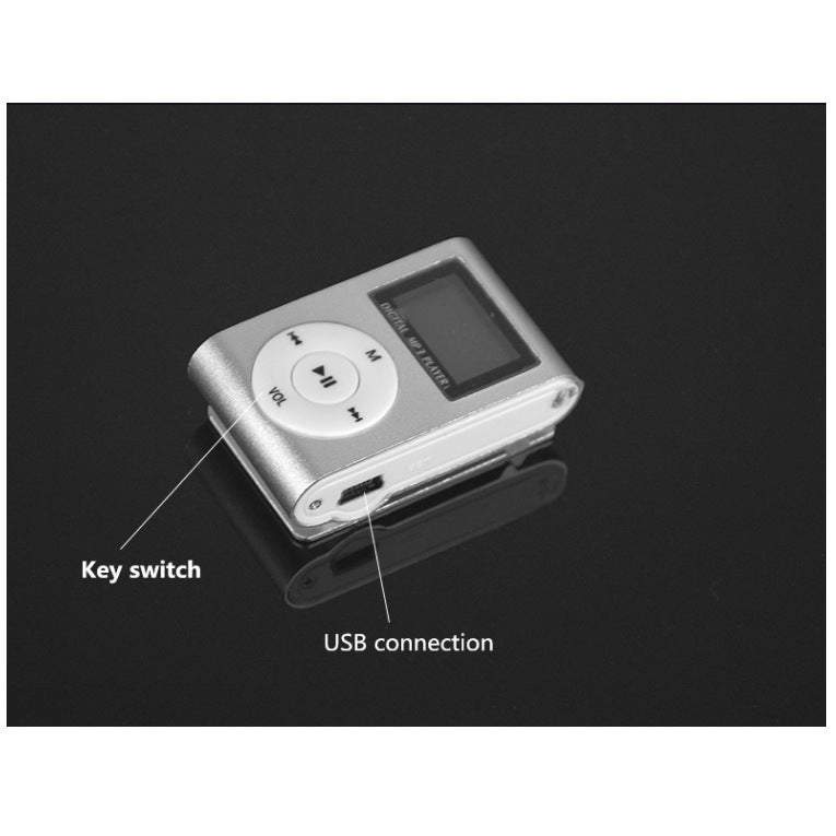 Mp3 Players Portable Lossless Sound Quality Music With Screen Clip Card Metal Iron For Students Gift / Sports Walkman