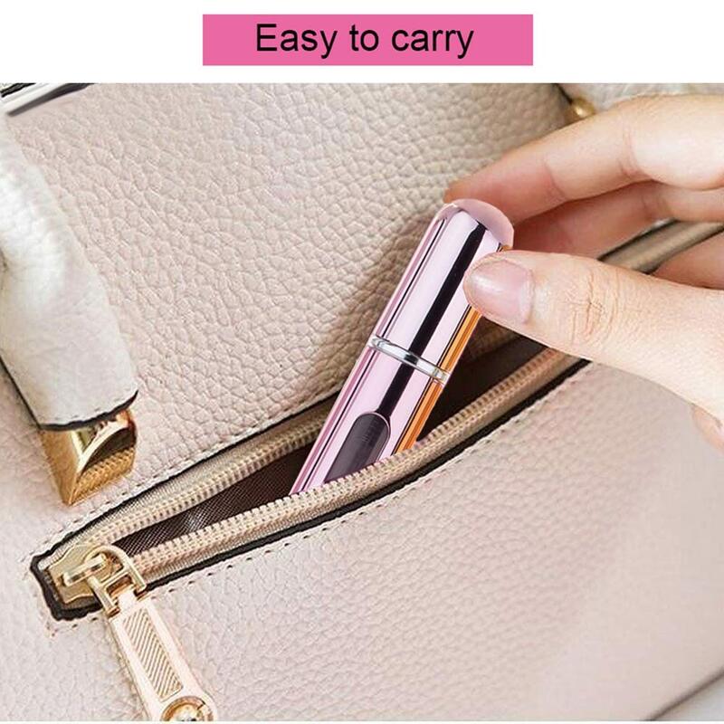 Bottle Traps Portable Mini Refillable Perfume Atomizer High Grade Electroplated Aluminium Small Empty Spray