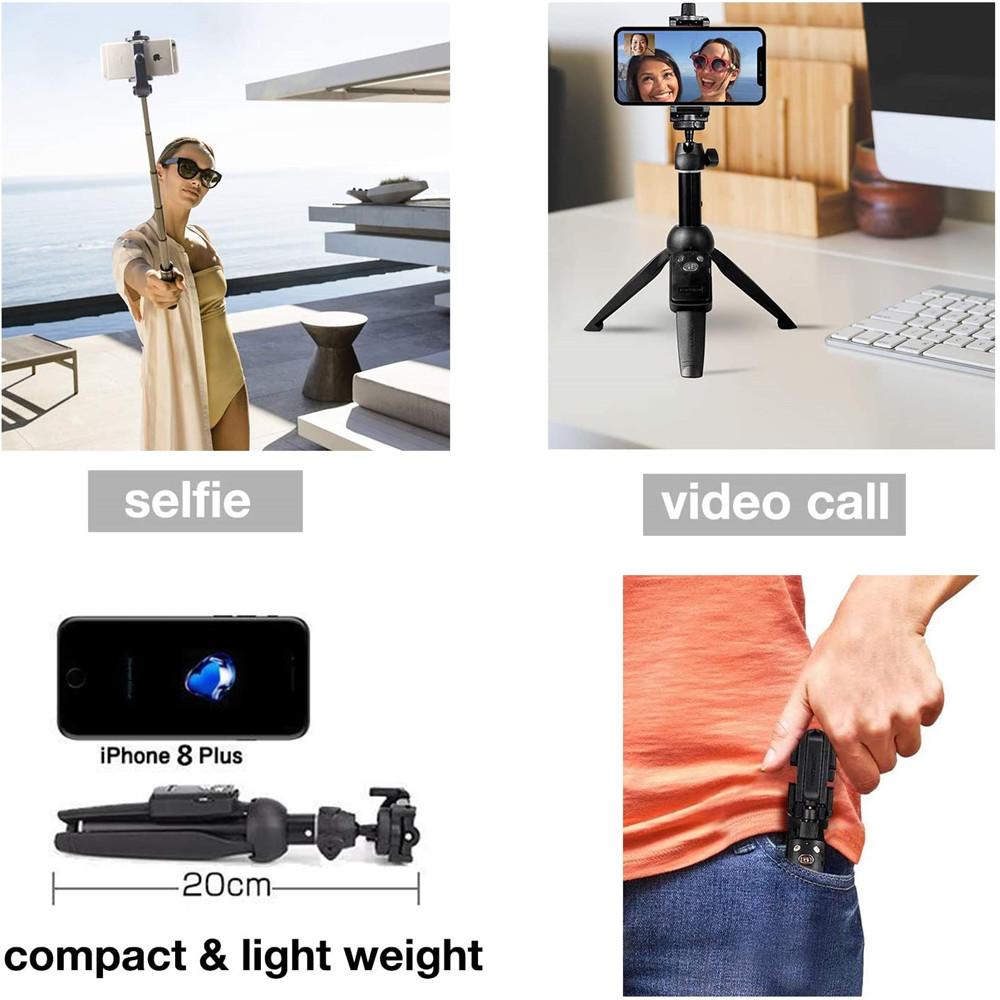 Portable Selfie Stick Phone Tripod With Wireless Remote Shutter Mobile Accessories