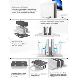 Portable Vertical Laptop Bracket Adjustable Tablet Book Notebook Support Holder For Household Computer Safety Parts