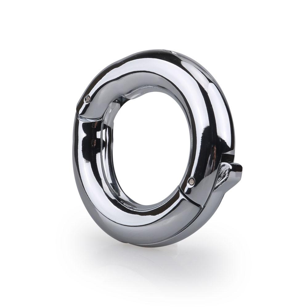 Stainless Steel Ball Stretcher Penis Metal Cock Ring For Men