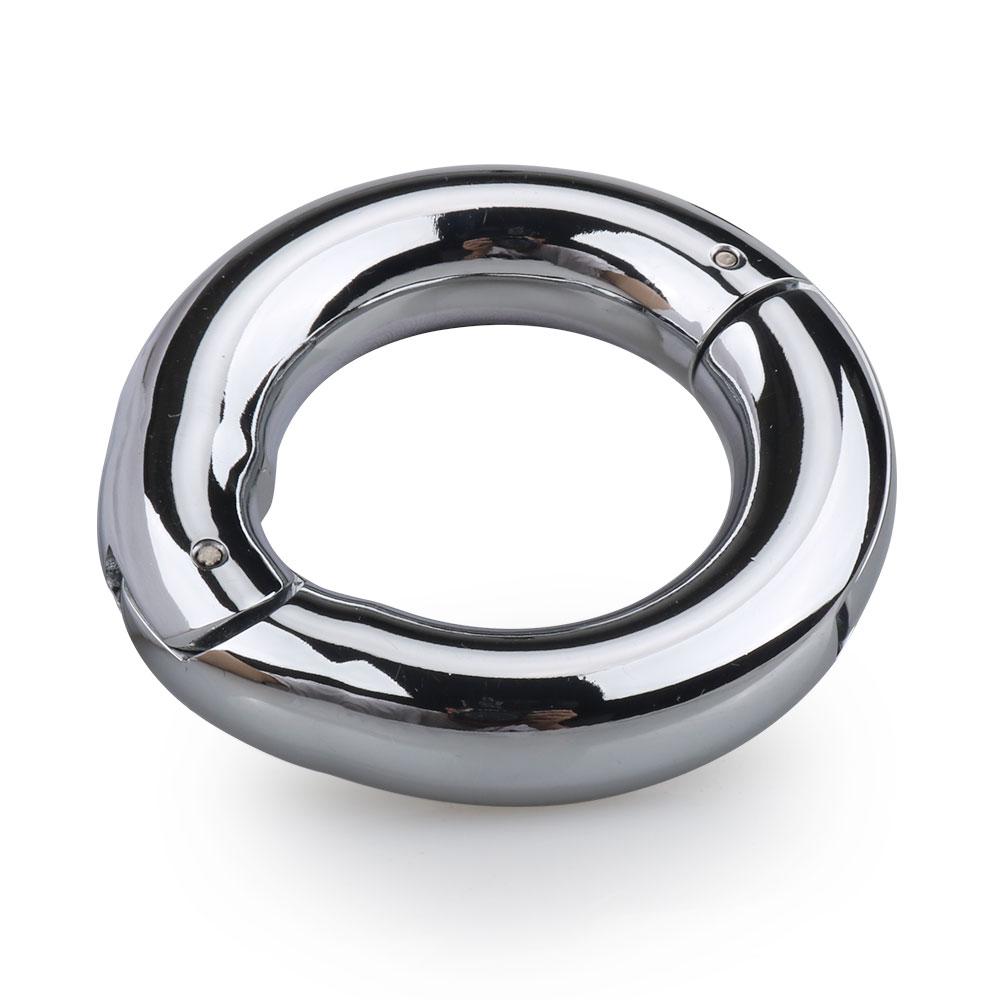 Stainless Steel Ball Stretcher Penis Metal Cock Ring For Men