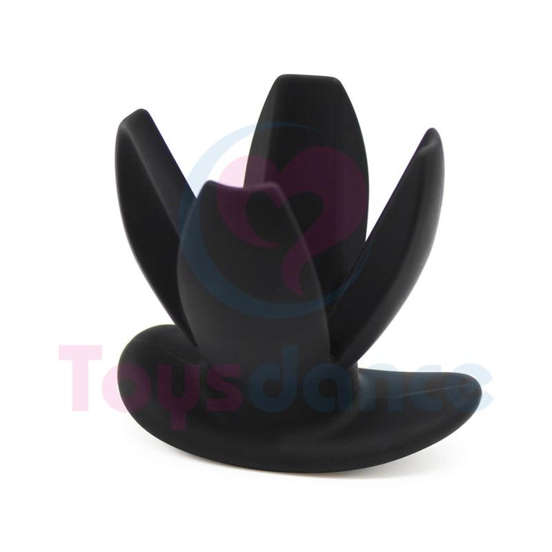 Black Anal Plug Spreader Silicone Butt Dilator Speculum Bdsm Medical Fetish