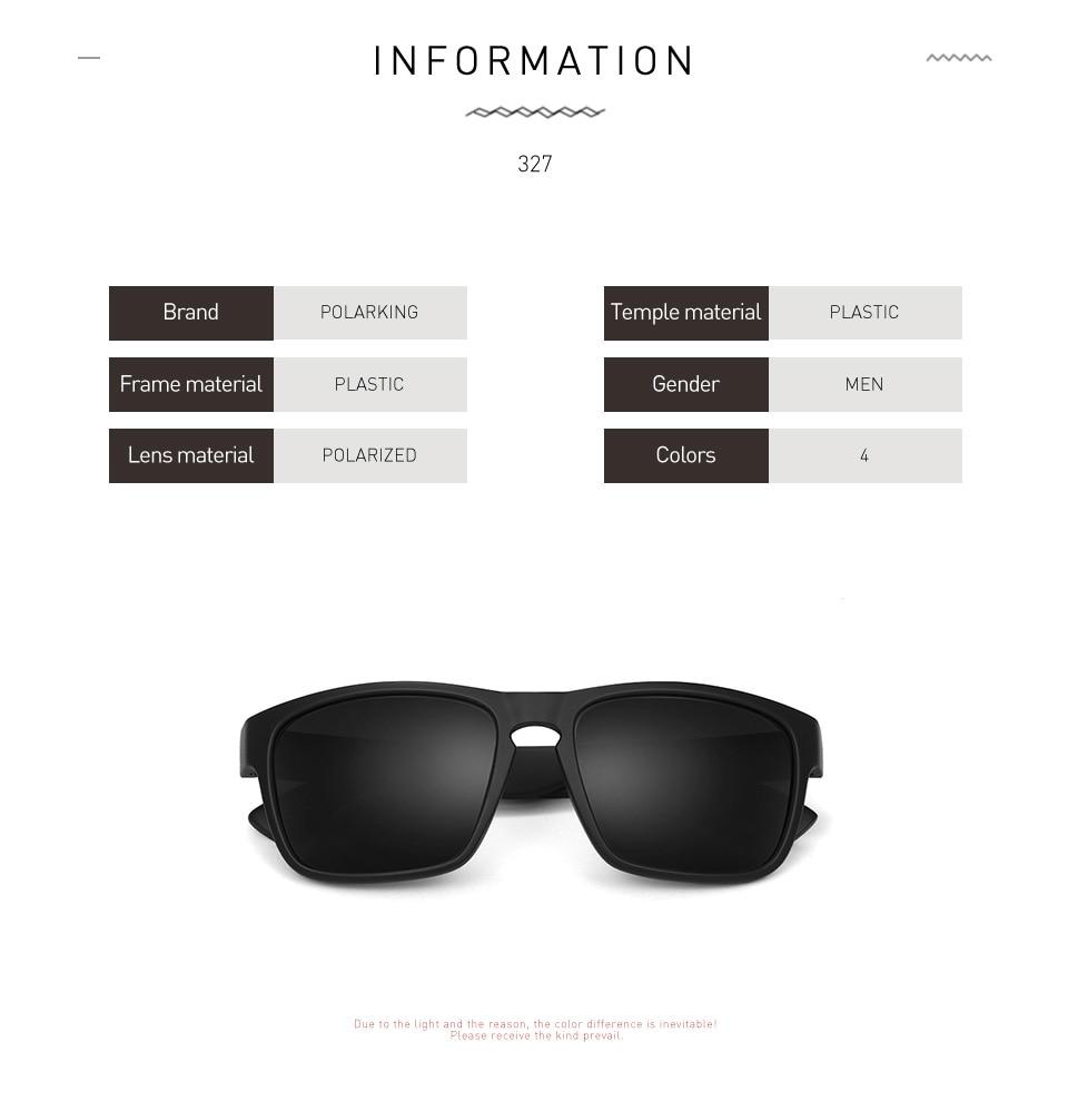 Black Polarized Sunglasses For Men Eyewear Protection