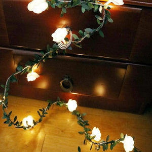 10 / 20 40Leds Rose Flower Fairy String Lights Battery Powered