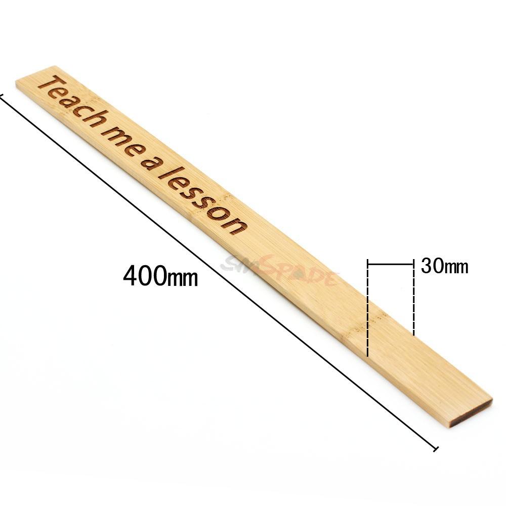 House Of Dasein Bdsm Spanking Ruler 40Cm Long Bamboo Wooden Paddle Impact Play Toy