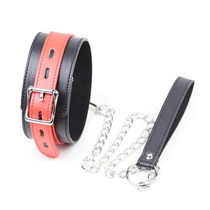 House Of Dasein Sexy Leather Bondage Collar Lead Chain Dog Roleplay Puppy Pet Play Bdsm