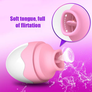 Usb Licking Tongue Vibrator Clitoral Stimulator Female Nipple Oral Sex Toy