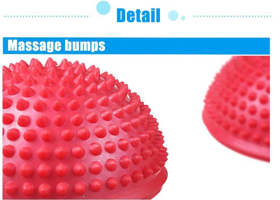 16Cm Inflatable Massage Yoga Ball Bumpy Pilates Balance Core Fitness