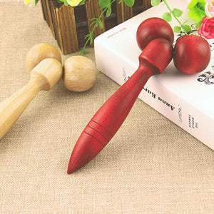 Wooden Face Body Roller Relaxing Massager Bdsm Aftercare