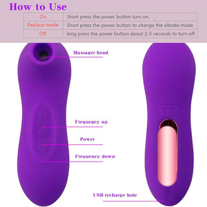 Powerful Clitoral Suction Vibrator Rechargeable