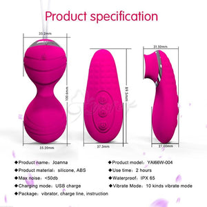 Pink Purple 10 Speed Vibrating Kegel Remote Vibrator Ben Wa Balls