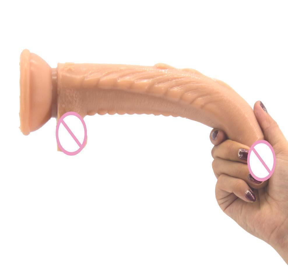 Faak 25.2Cm 9.9Inch Silicone Dildo Big Sex Toy 4.1Cm Thick Butt Plug Anal Black