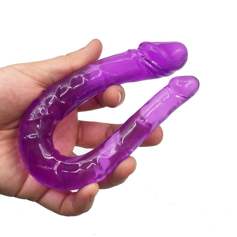 House Of Dasein Colorful Double Ended Bdsm Dildo Soft Jelly Anal Plug Couples