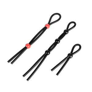 Adjustable Silicone Rings Cock Ties Time Delay Erection Penis Men