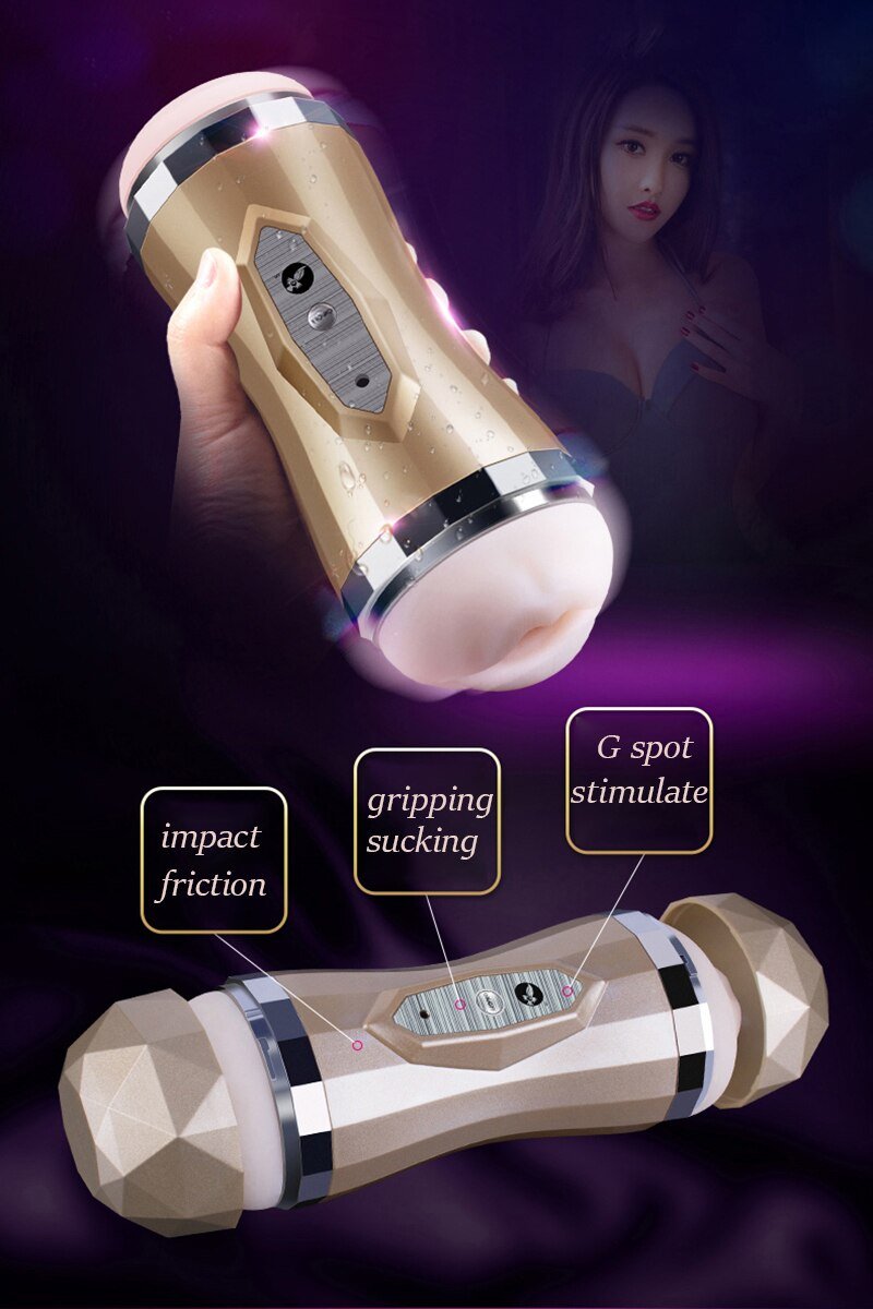 Realistic Vagina Masturbator Cup With 36 Vibration Modes