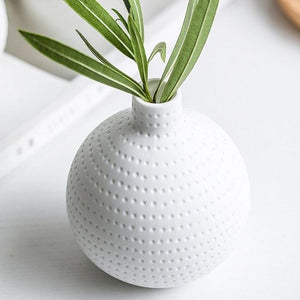 White Teardrop Vase Simple Home Decor