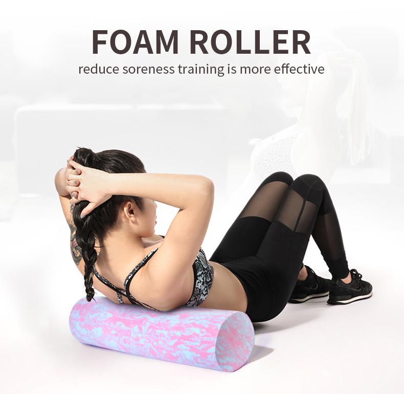 Eva Yoga Foam Roller Physio Back Training Pilates Home Gym Exercise Massage F01