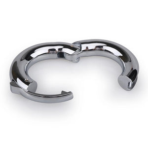 Stainless Steel Ball Stretcher Penis Metal Cock Ring For Men