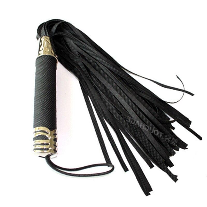 House Of Dasein Bdsm Black Rubber Flogger Ass Spanking Sex Whip Impact Toy