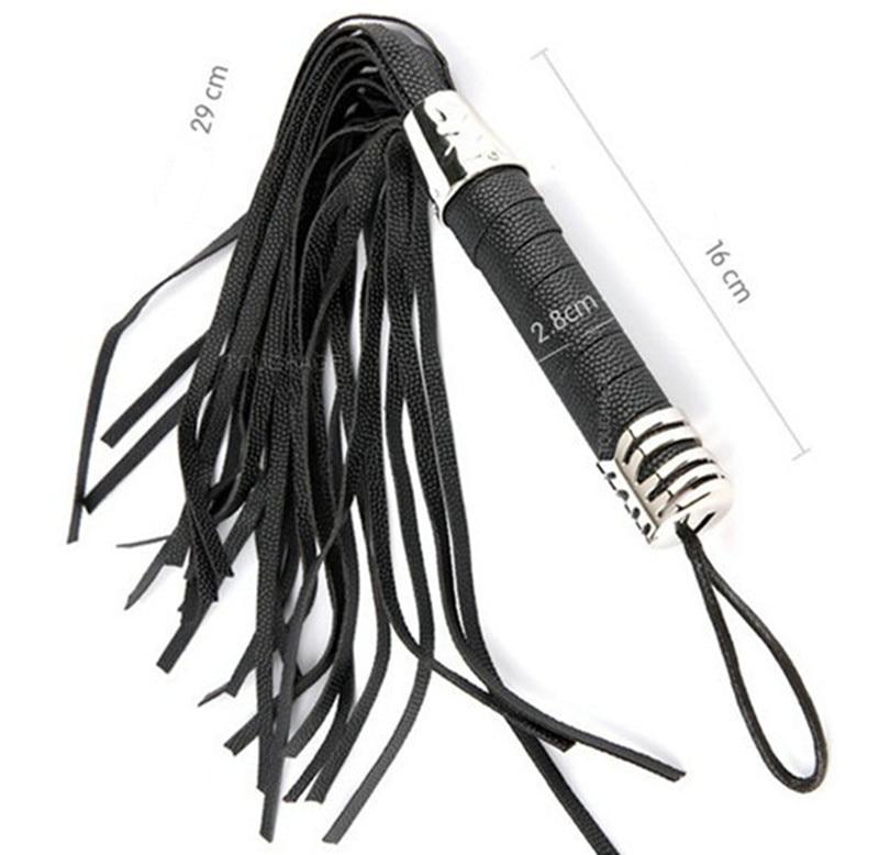 House Of Dasein Bdsm Black Rubber Flogger Ass Spanking Sex Whip Impact Toy