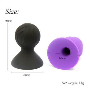 Silicone Suckers Black Breast Nipple Suction Pumps Bdsm Fetish