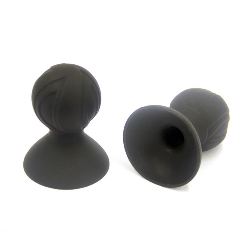 Silicone Suckers Black Breast Nipple Suction Pumps Bdsm Fetish