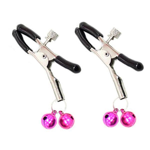 House Of Dasein Pink Double Bells Adjustable Nipple Clamps Bondage Restraints Bdsm Kink Fetish