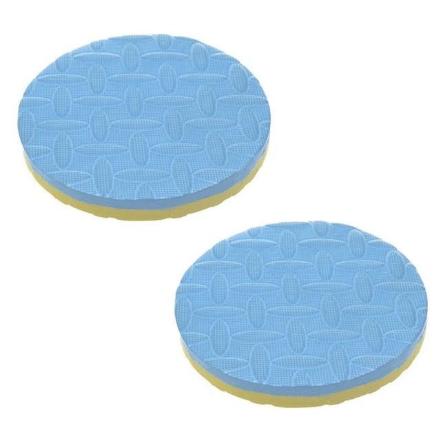 2Pcs Yoga Workout Knee Pad Pilates Foam Cushion Round Blocks