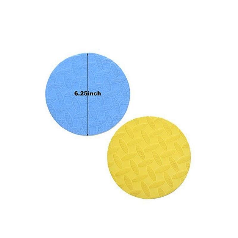 2Pcs Yoga Workout Knee Pad Pilates Foam Cushion Round Blocks