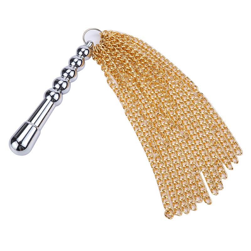 House Of Dasein Gold Chain Flogger Metal Anal Plug Bdsm Impact Play Spanking Whip