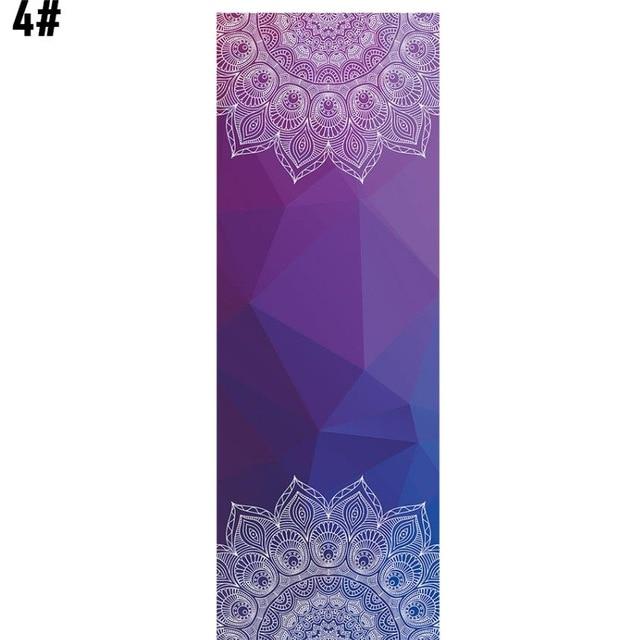 Colourful Mandala Yoga Towel Non Slip Portable Travel Pilates Blanket