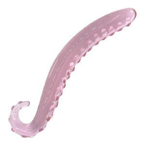 Pink Tentacle Dildo Crystal Penis Glass Rod Anal Spot Dong