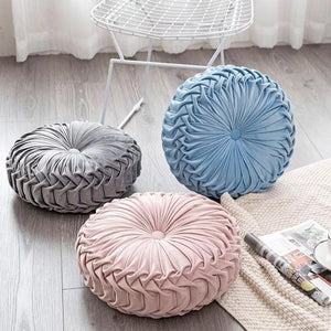 Soft Velvet Pleated Floor Cushion