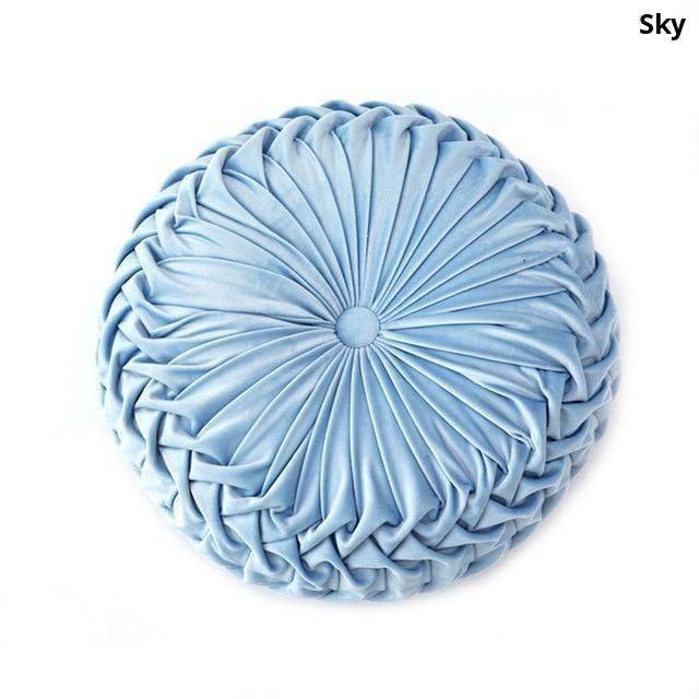 Soft Velvet Pleated Floor Cushion