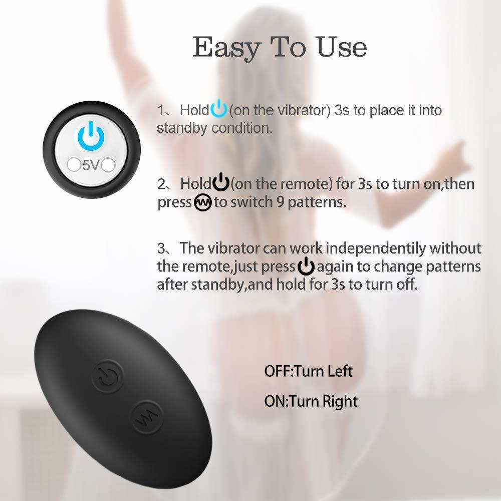 Black Silicone Butt Plug Set Wireless Vibrator Anal Training Bdsm