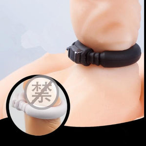 Adjustable Cock White Or Black Silicone Penis Rings Delay Ejaculation Men