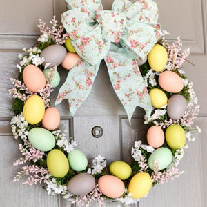 Diy Easter Craft Garland Wreath Decoration Rattan Wall Hanging