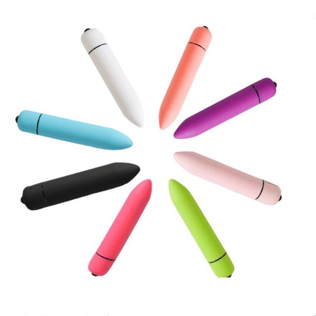 12 Colours Mini Bullet Vibrator 10 Speeds Discreet Vibrations