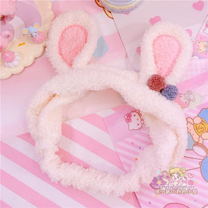 Fuzzy Bunny Hair Band Cute Rabbit Ears