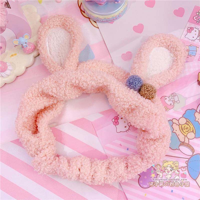 Fuzzy Bunny Hair Band Cute Rabbit Ears