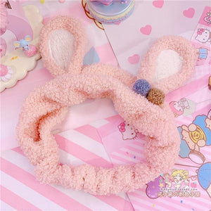 Fuzzy Bunny Hair Band Cute Rabbit Ears