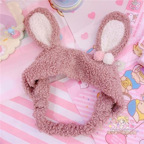 Fuzzy Bunny Hair Band Cute Rabbit Ears