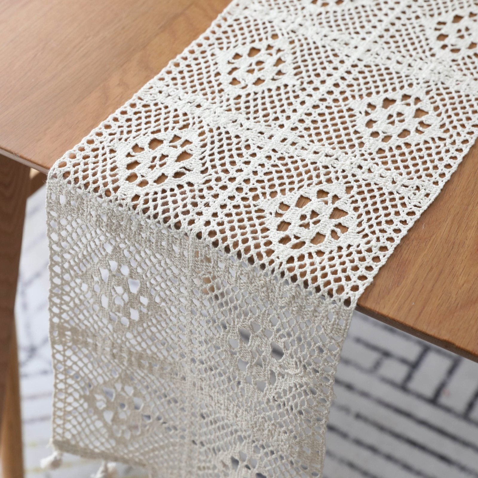 Lace Crochet Table Runner Home Decor