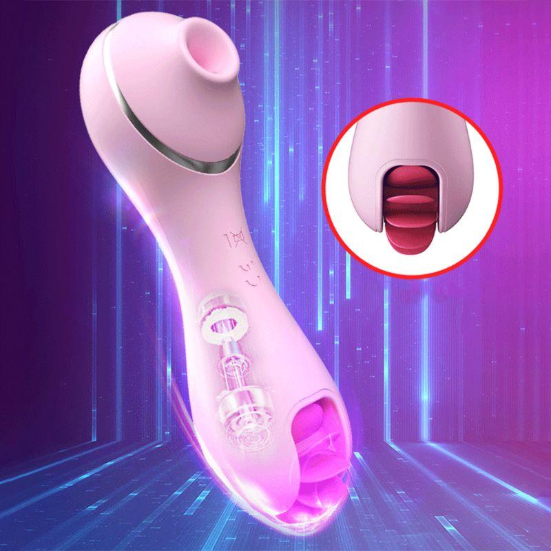 House Of Dasein Sex Licking Tongue Vibrator Nipple Sucking Clitoral Suction Stimulator