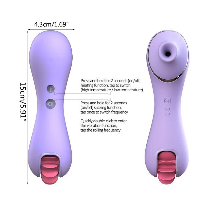 House Of Dasein Sex Licking Tongue Vibrator Nipple Sucking Clitoral Suction Stimulator