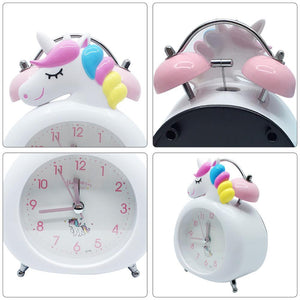 Cute Cartoon Unicorn Alarm Clock Kawaii Bedroom Accessories