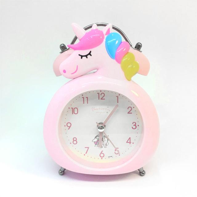 Cute Cartoon Unicorn Alarm Clock Kawaii Bedroom Accessories