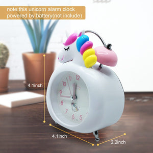 Cute Cartoon Unicorn Alarm Clock Kawaii Bedroom Accessories