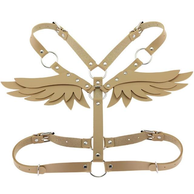 House Of Dasein Angel Wings Body Harness 16 Colours Bondage Fetish Clothing Bdsm